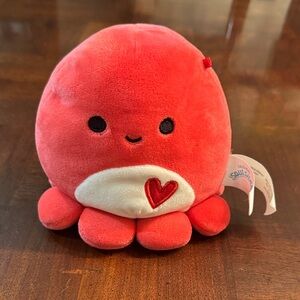 Squishmallow Veronica Octopus Valentine Heart 5" Stuffed Plush Toy